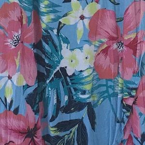 Hi low dress. Tropical print